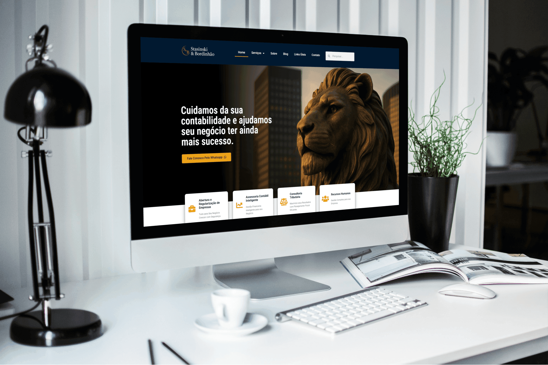 Desenvolvimento de site para Stasinski & Bordinhão Contabilidade